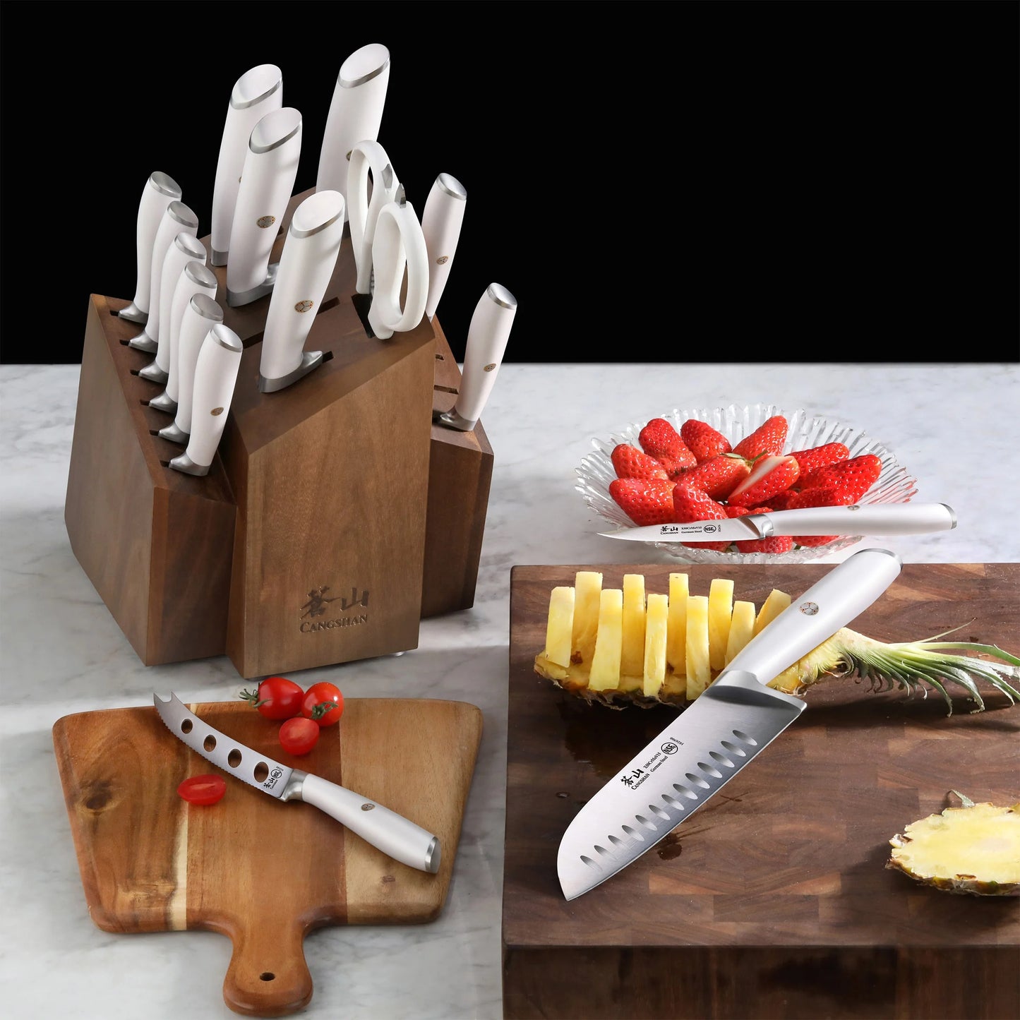 Cangshan L Series 17-Piece Shan German Steel Forged Knife Set