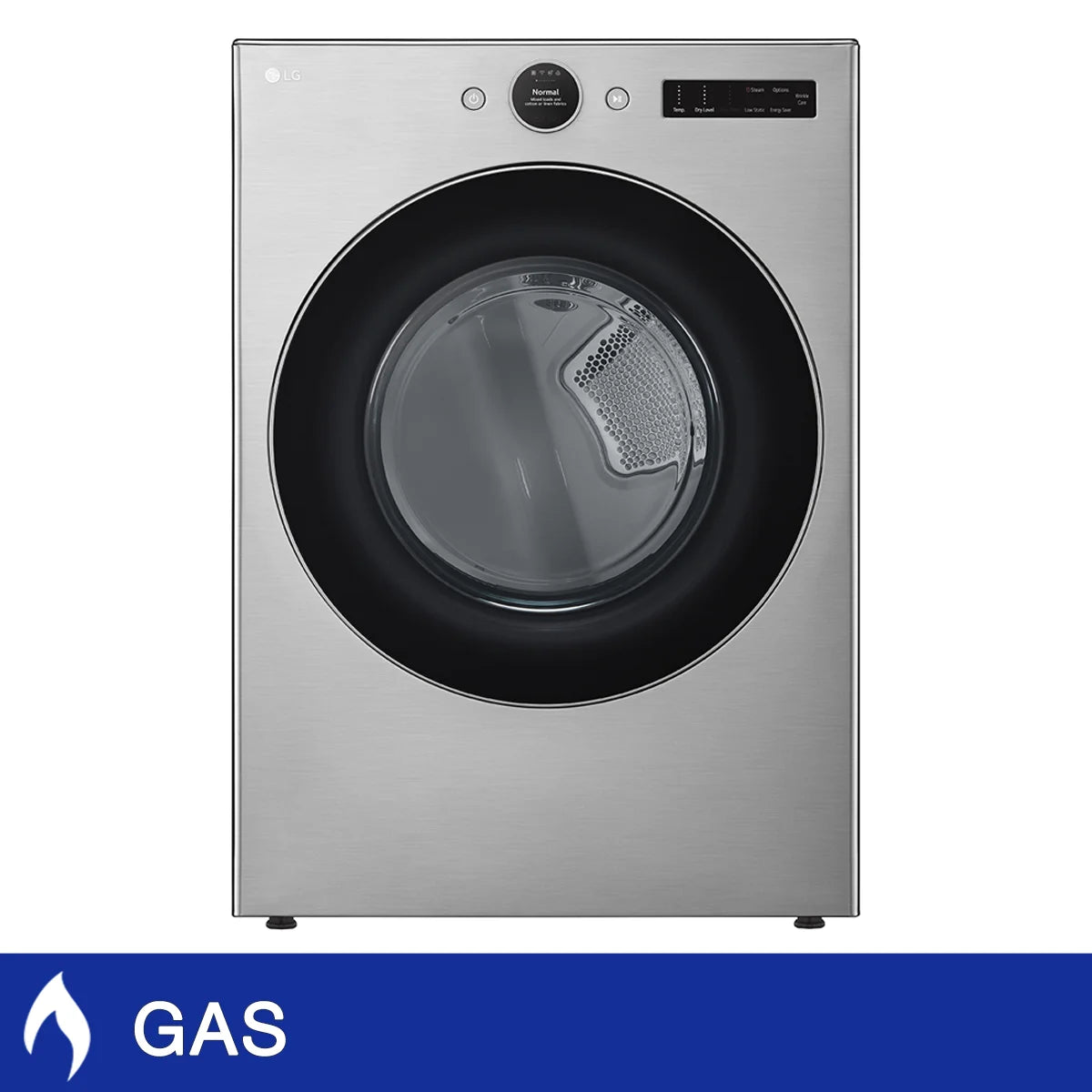 LG 7.4 cu ft. Graphite Steel Gas Dryer with TurboSteam Technology