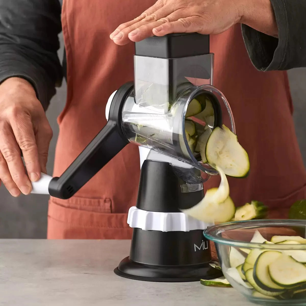 Rotary Drum Grater with 4 Attachments
