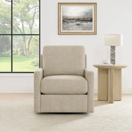 Henredon Marley Fabric Swivel Accent Chair