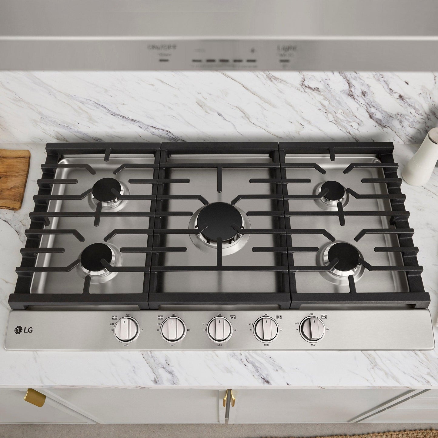 LG 36” GAS Cooktop with UltraHeat 20K BTU Burner