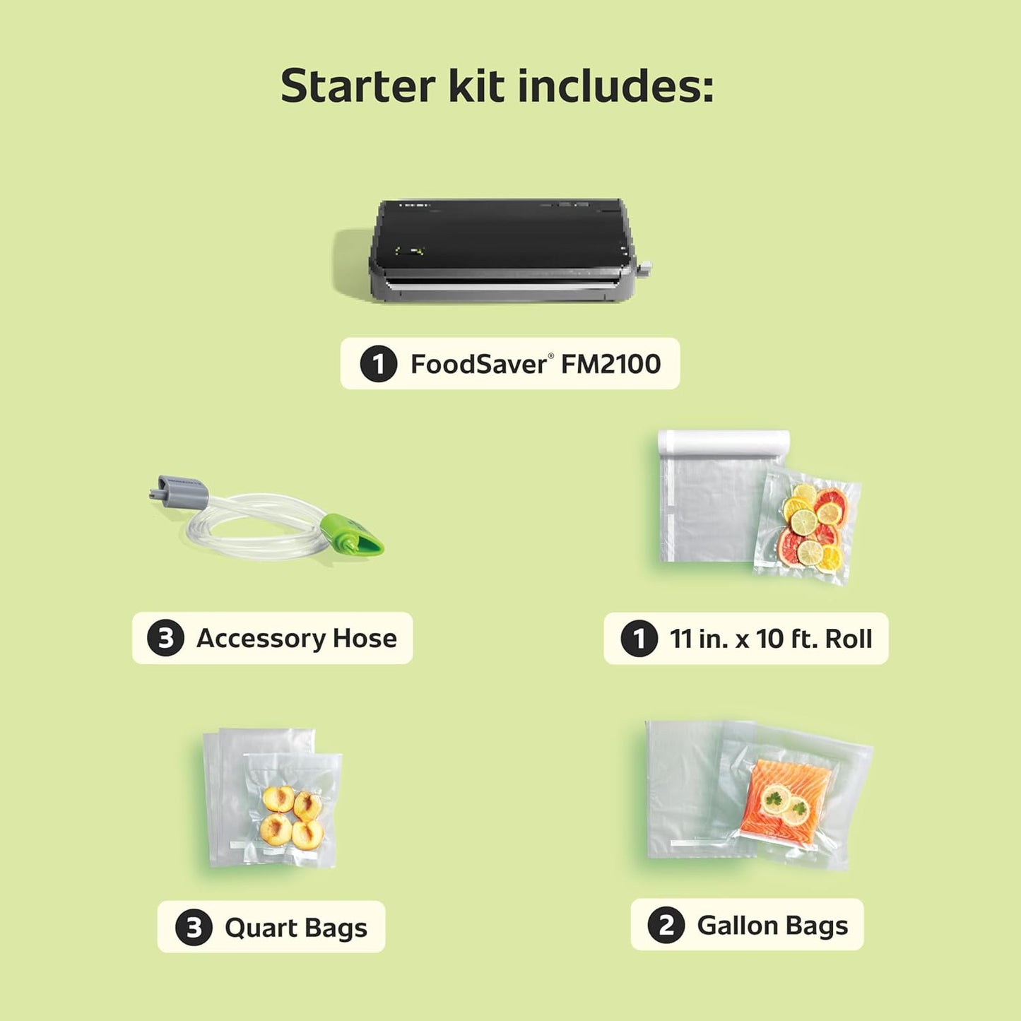 Vacuum Sealer Machine, Automatic Bag Detection, Sous Vide Friendly, with Sealer Bags, Roll, Handheld Vacuum Sealer, Black
