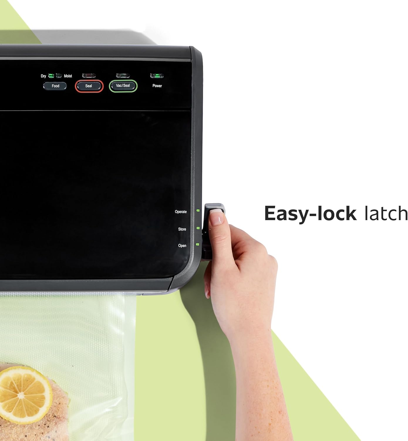 Vacuum Sealer Machine, Automatic Bag Detection, Sous Vide Friendly, with Sealer Bags, Roll, Handheld Vacuum Sealer, Black