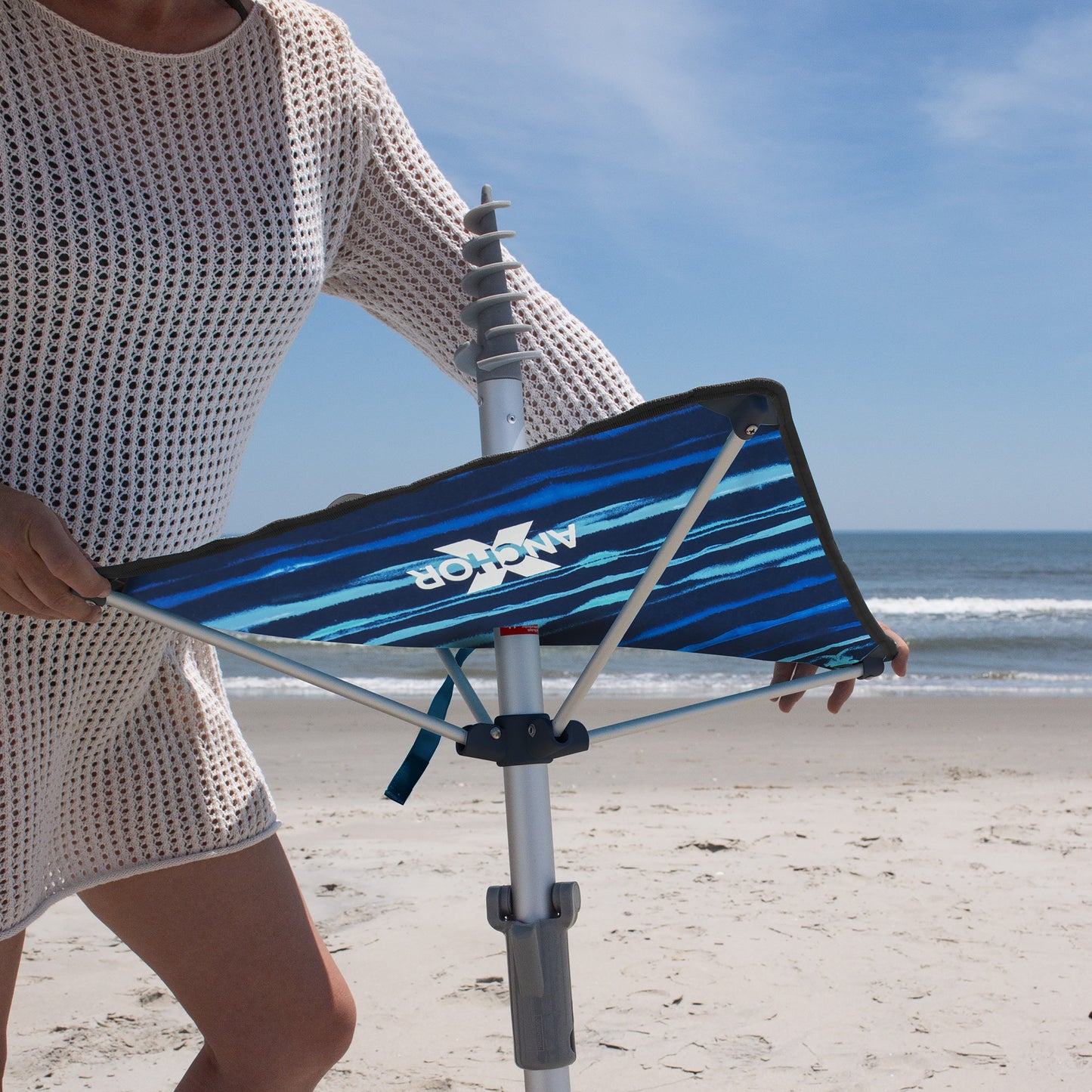 ANCHORX 7.5’ Beach Umbrella System