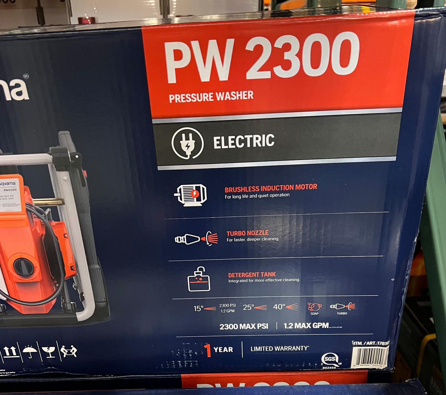 HUSQVARNA 2300 PSI ELECTR