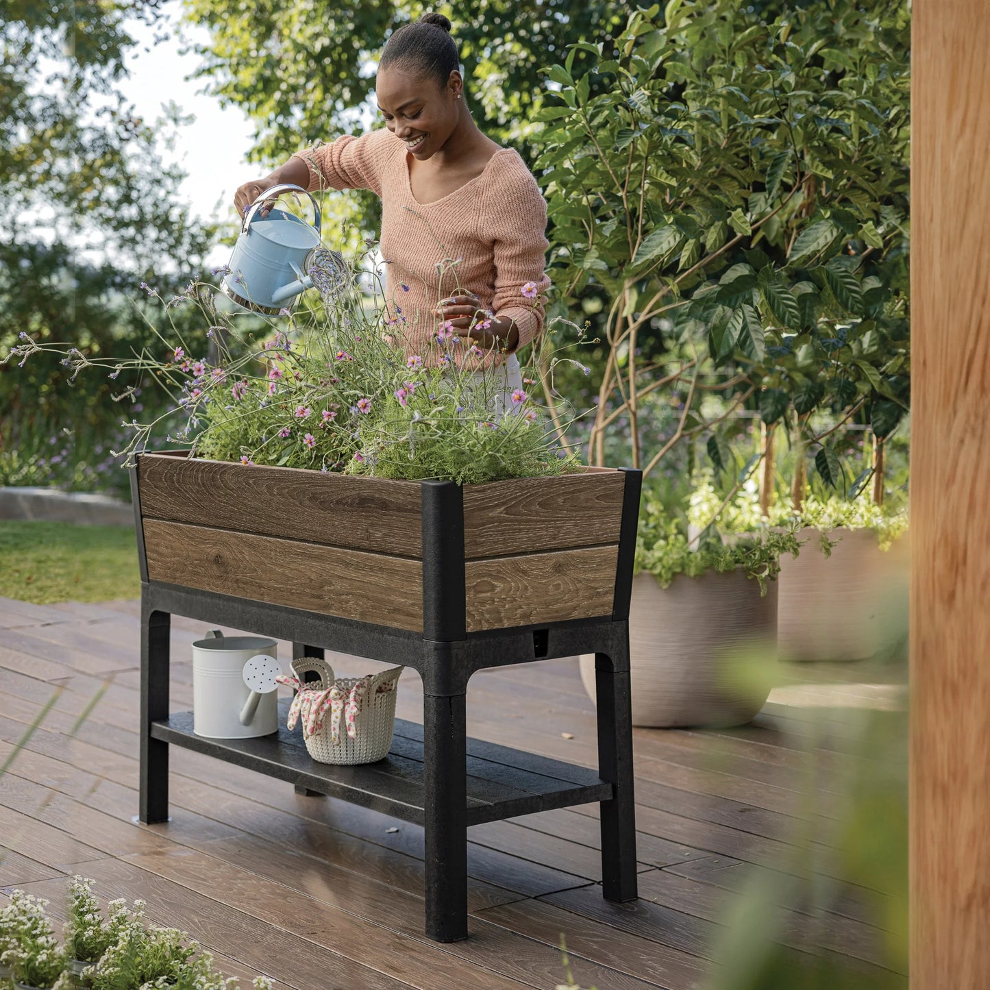 Walnut Elevated Garden Bed