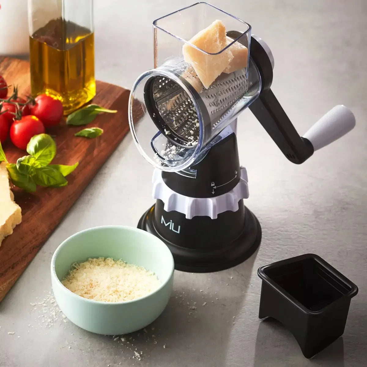 Rotary Drum Grater with 4 Attachments