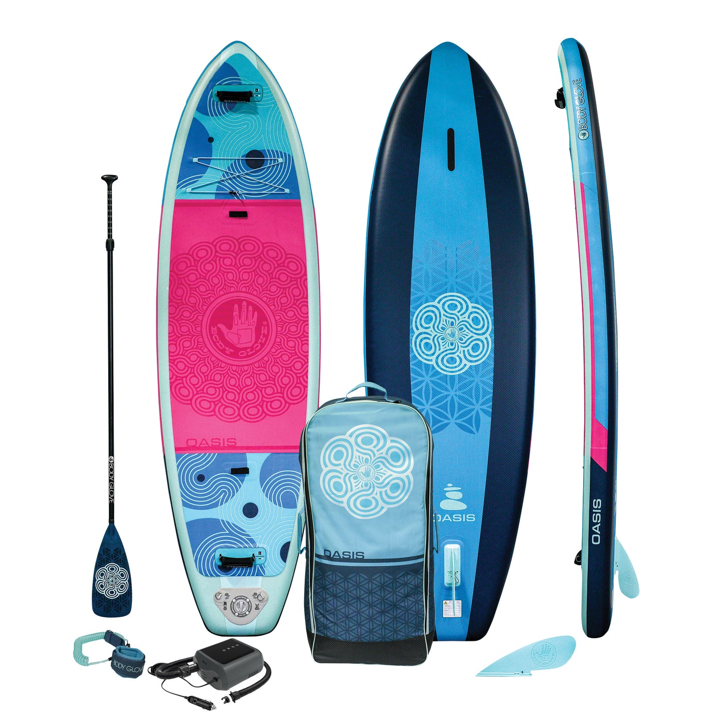 Oasis 2 10’ Inflatable Stand up YOGA Paddle Board Package