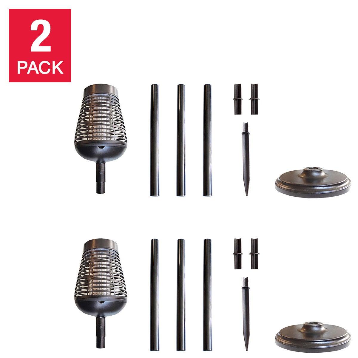 PIC Solar Insect Killer Torch (2-pack), Bug Zapper and Accent Light