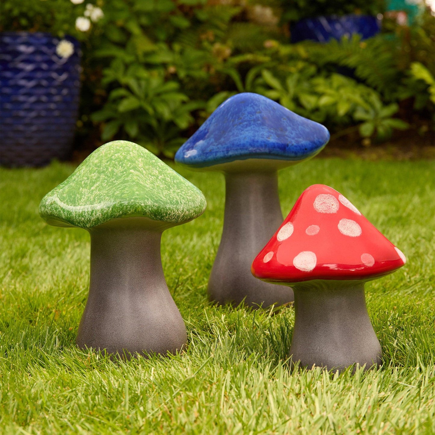 Mullally Ceramic Garden Mushrooms