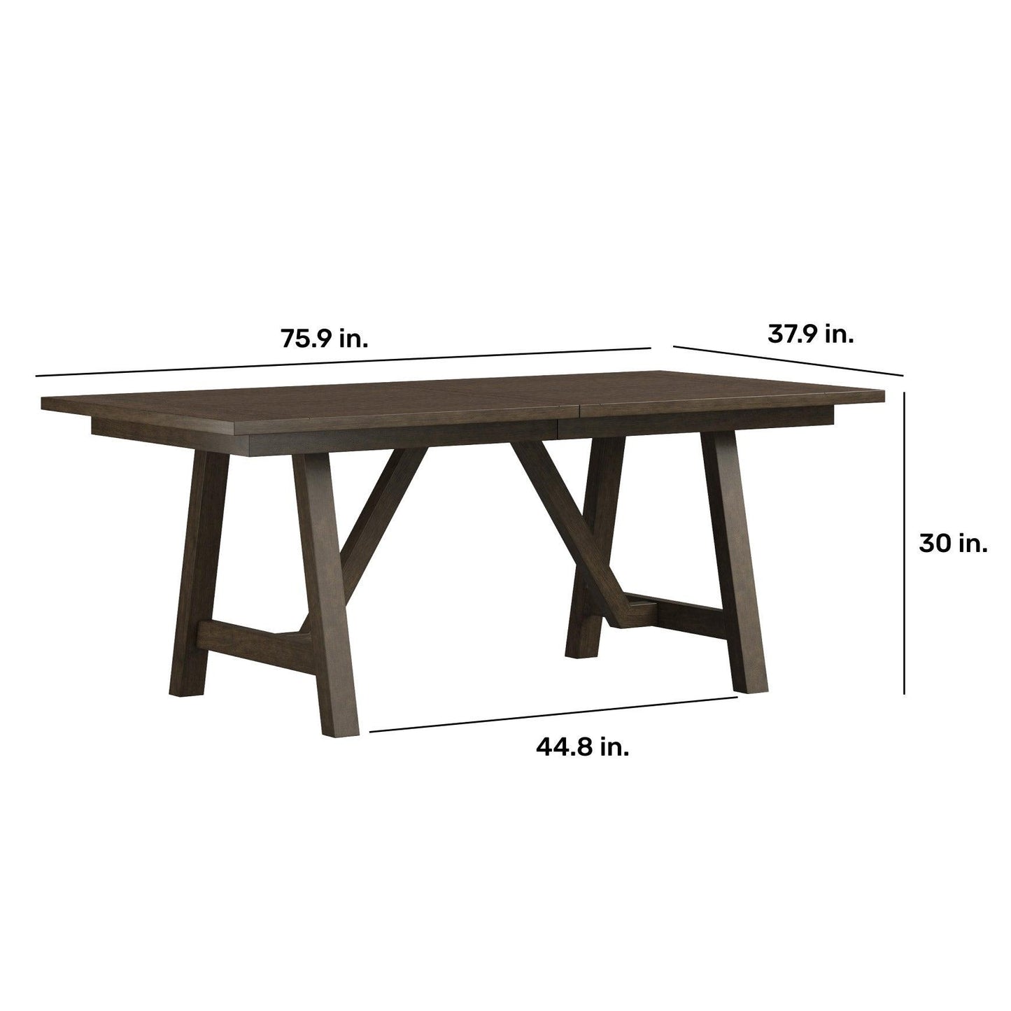 Flexsteel Watson 75” Wood Dining Table
