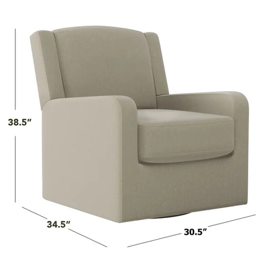 Easley Fabric Swivel Glider