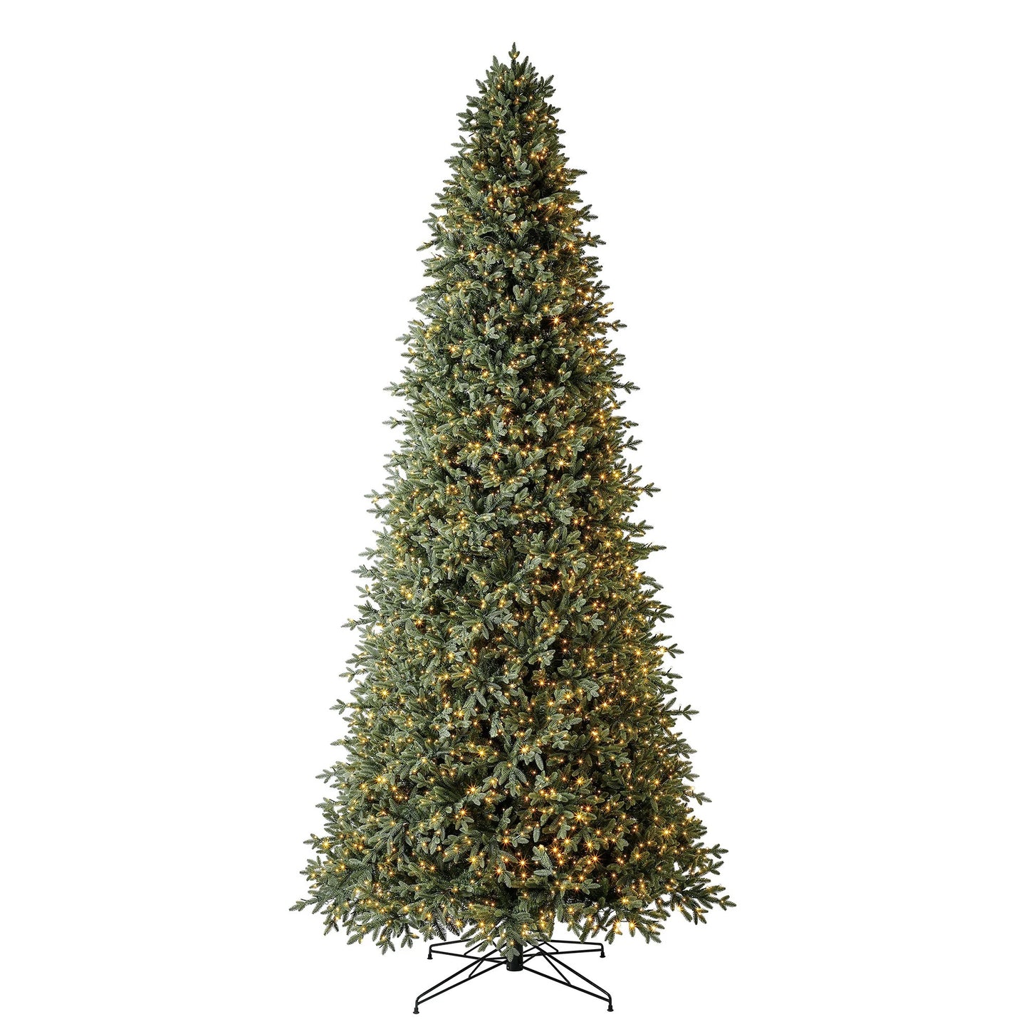 12 ft Pre-Lit Aspen EZ Connect Artificial Christmas Tree, 4430 Color-Changing Radiant Micro LED Lights