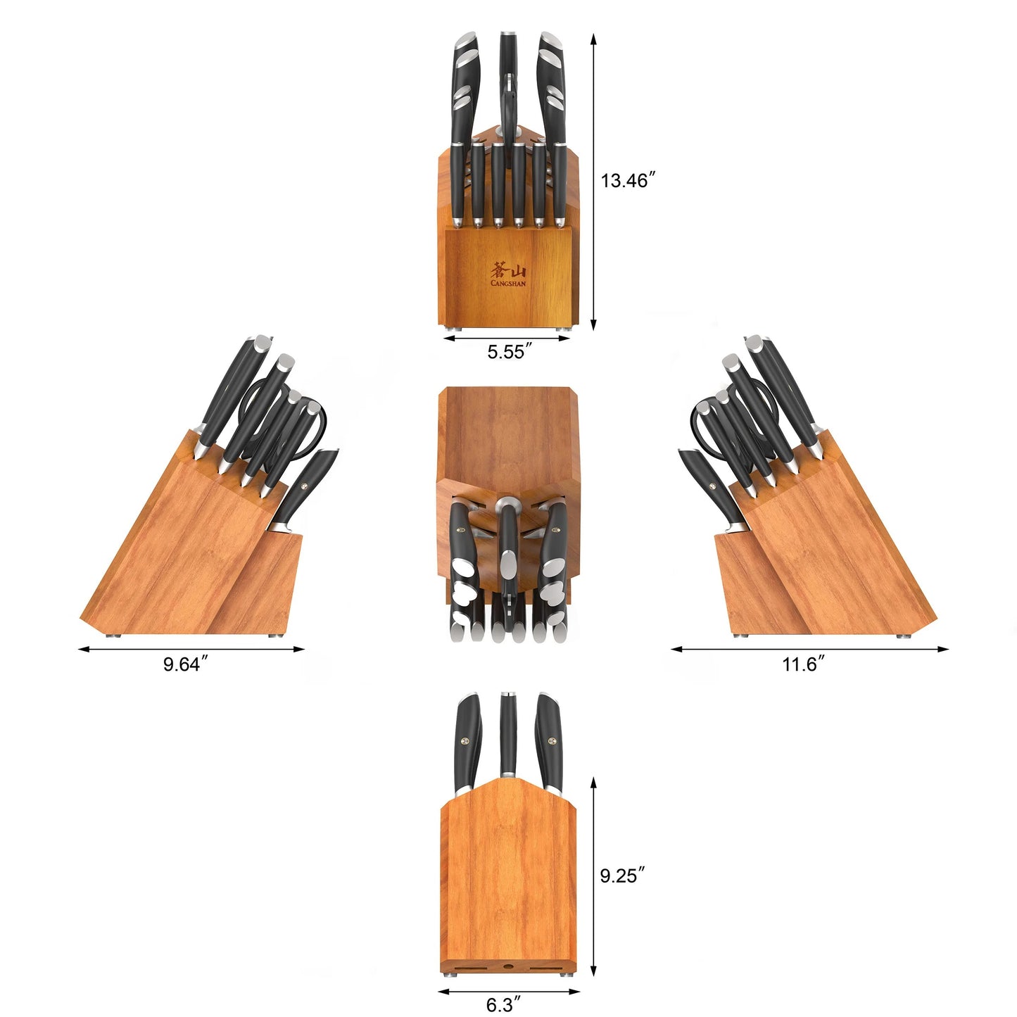 Cangshan L Series 17-Piece German Steel Forged Knife Set