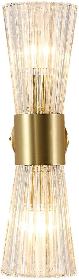 Mid-Century Modern Wall Lights with Crystal Glass Shade