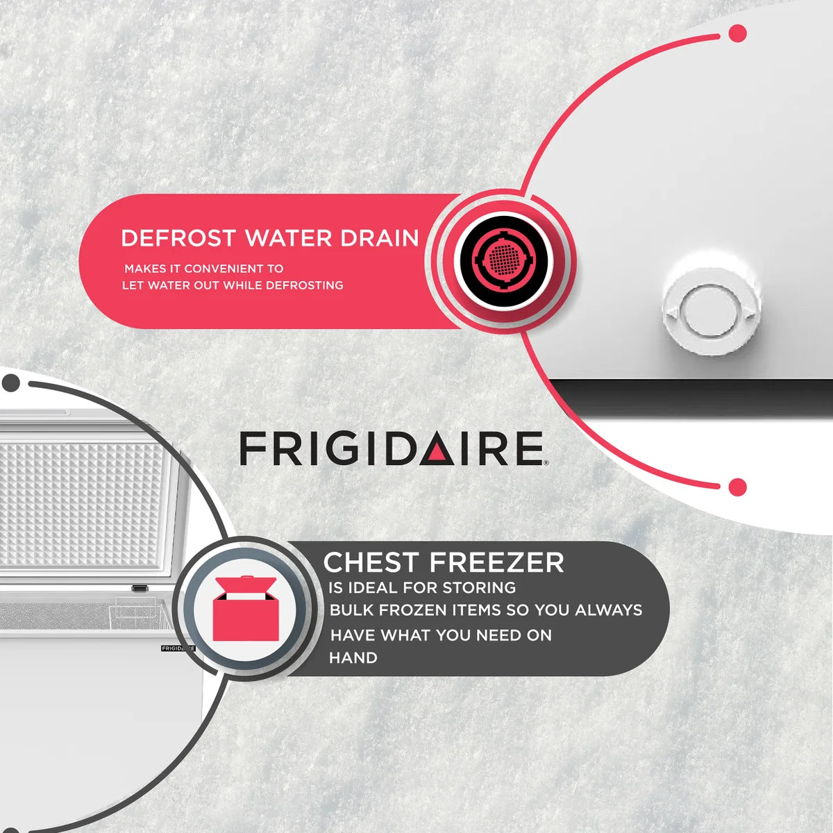 Frigidaire Chest Freezer, 7 cu ft, White