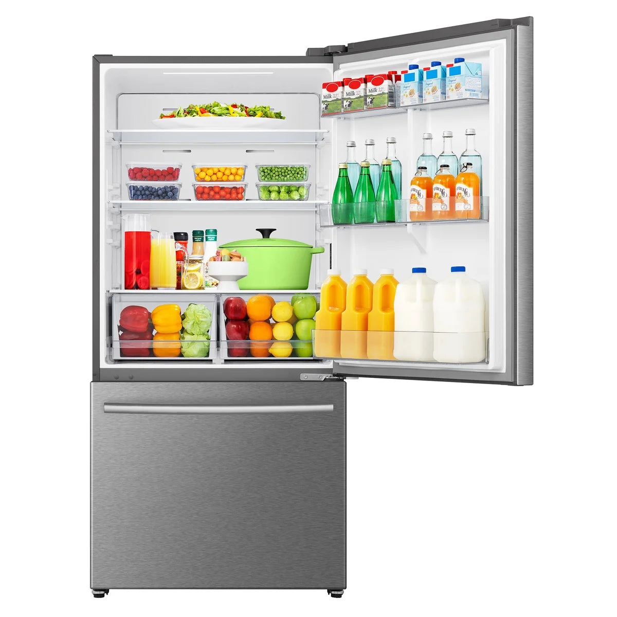 Mora 22.3 cu. ft. Bottom Freezer Refrigerator with Installed Ice Maker