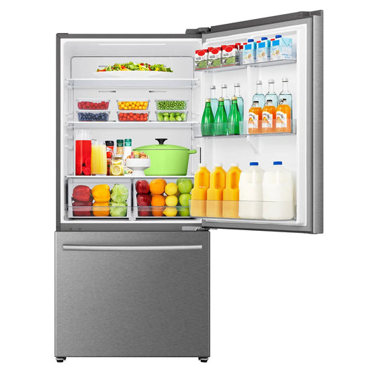 Mora 22.3 cu. ft. Bottom Freezer Refrigerator with Installed Ice Maker