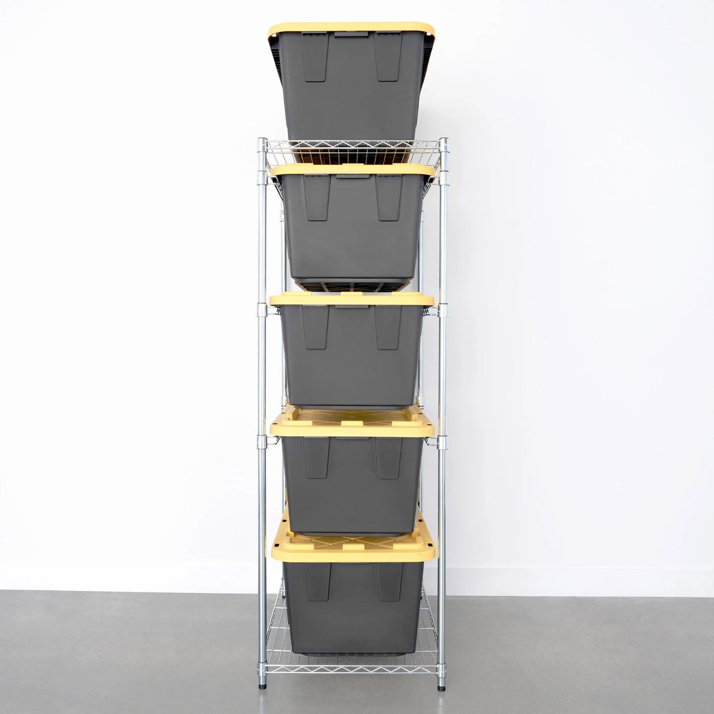 SafeRacks Storage Bin Rack, 5 Tote Capacity, NSF Certified