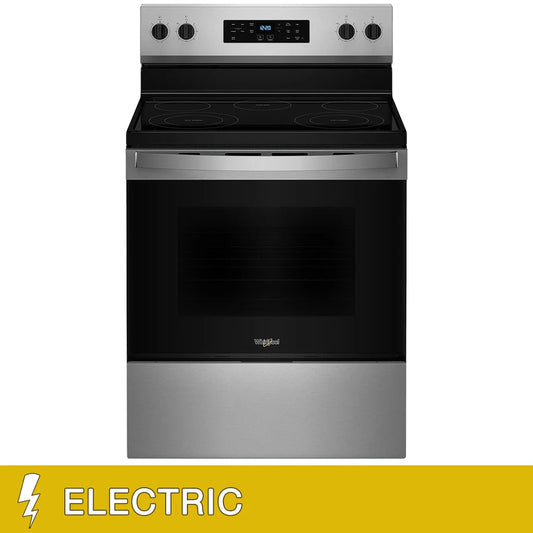 Whirlpool 5.3 cu. ft. ELECTRIC Freestanding Range with Steam Clean