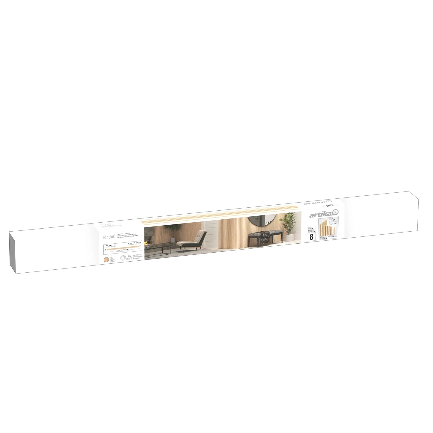 Artika Panolok Slat Wall Set, 8-pack