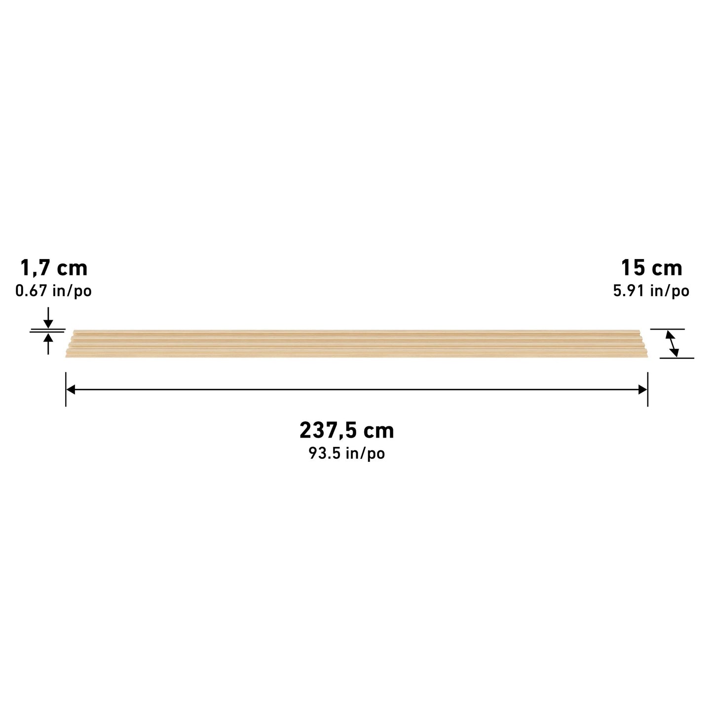 Artika Panolok Slat Wall Set, 8-pack