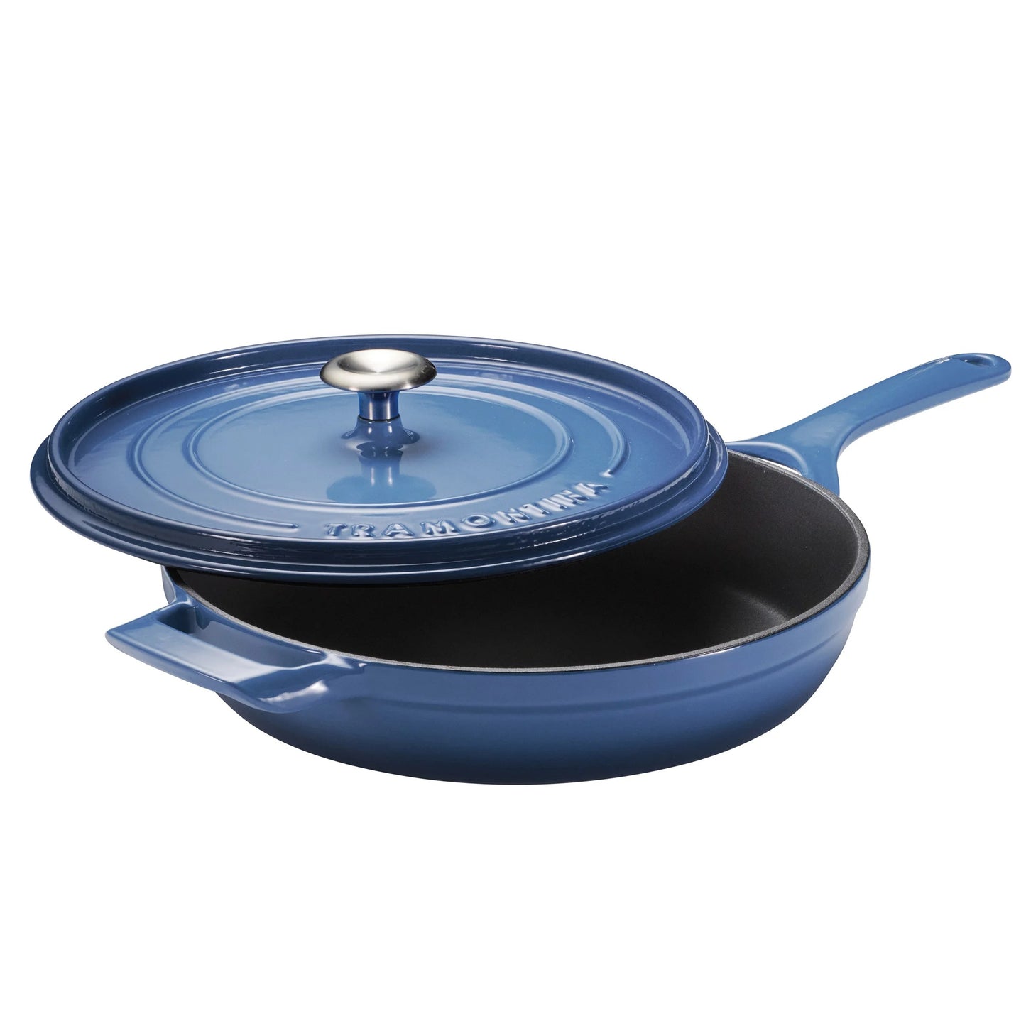 Tramontina 12" Enameled Cast Iron Skillet with Lid
