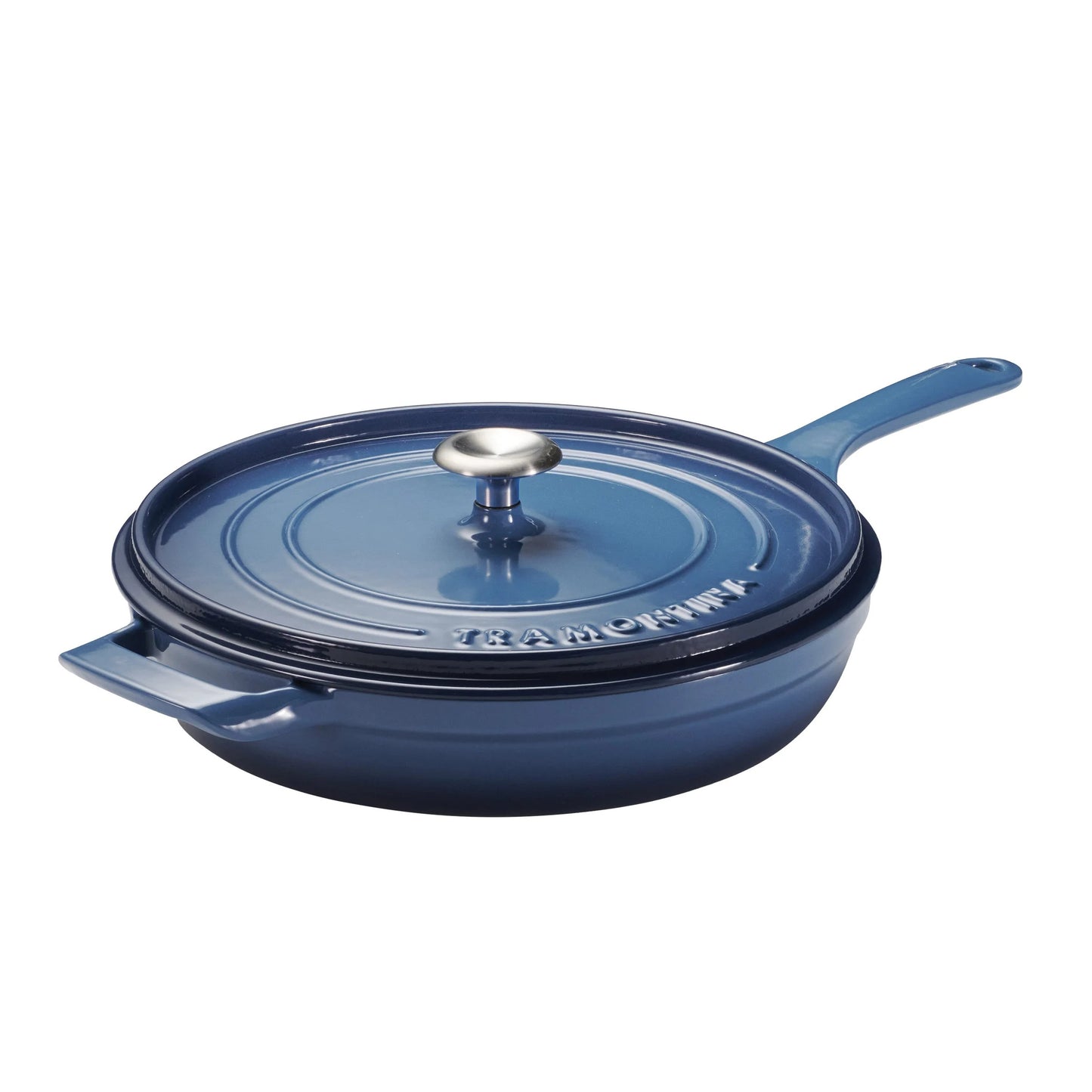 Tramontina 12" Enameled Cast Iron Skillet with Lid