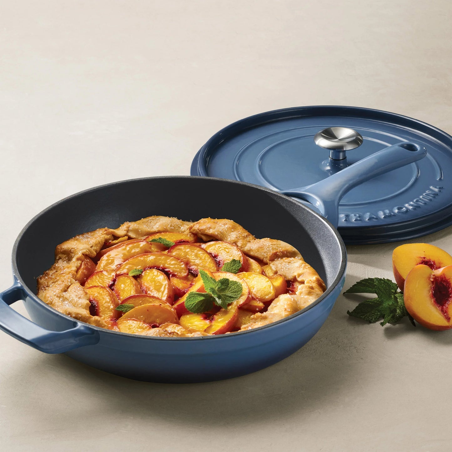 Tramontina 12" Enameled Cast Iron Skillet with Lid