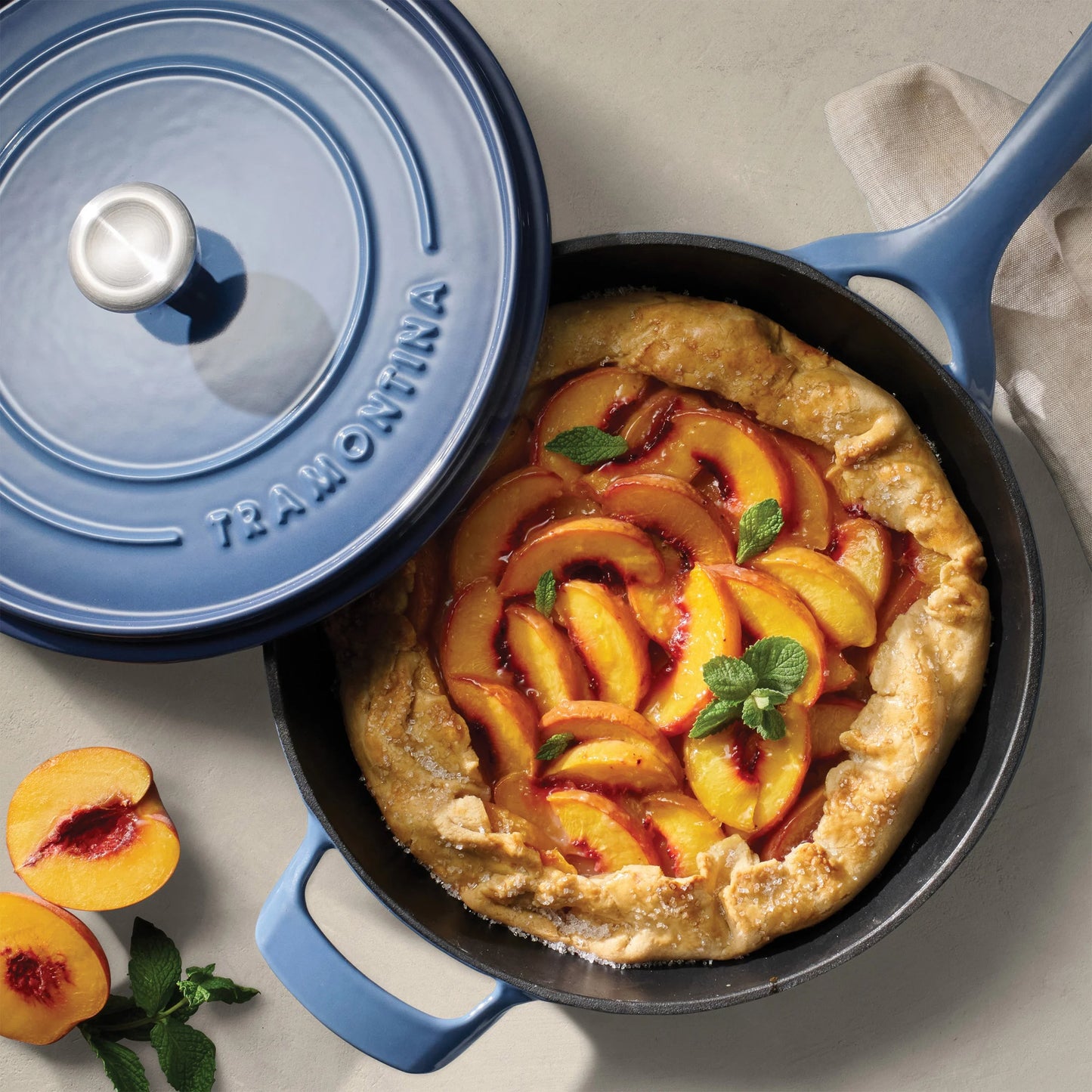Tramontina 12" Enameled Cast Iron Skillet with Lid