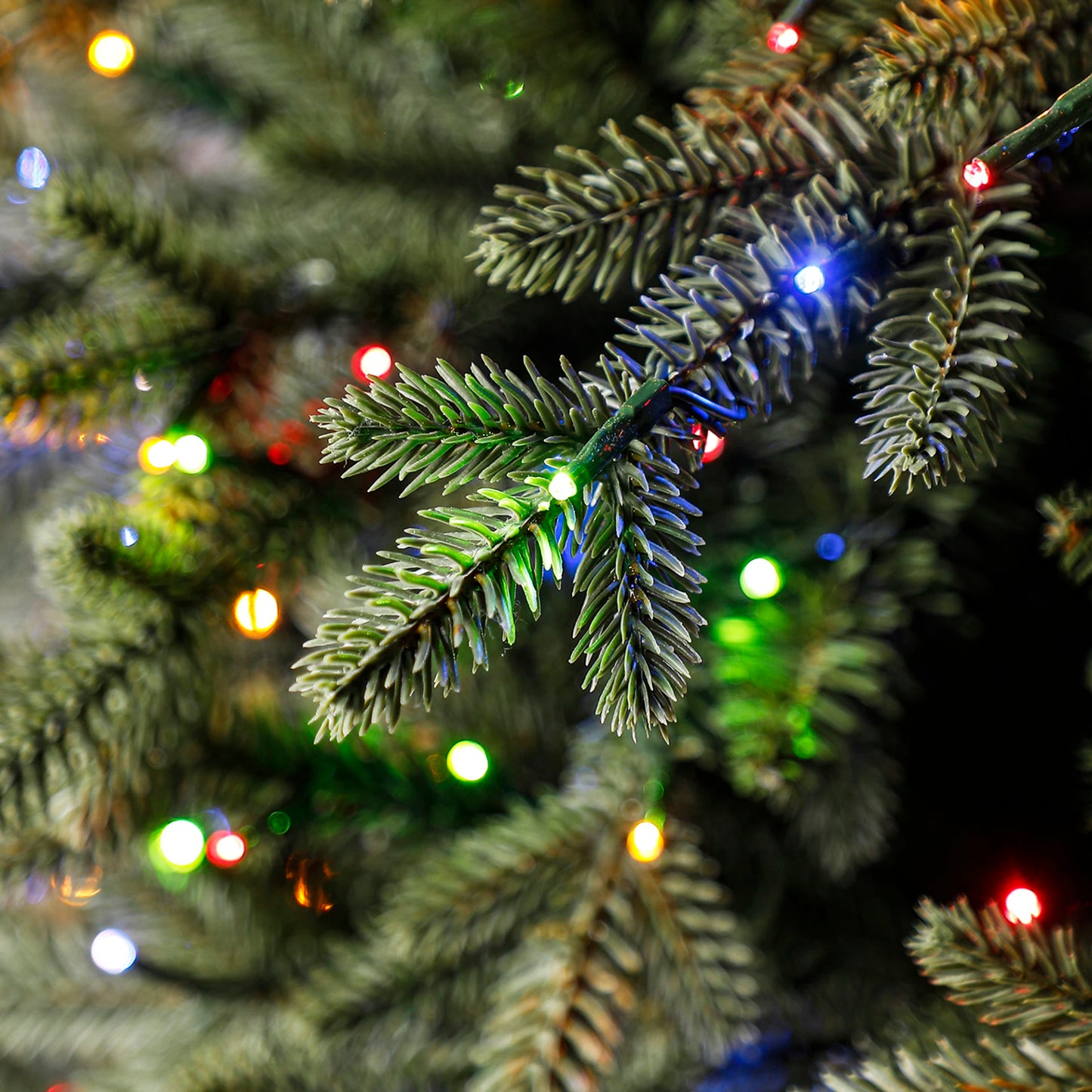 7.5 ft Pre-Lit Aspen EZ Connect Artificial Christmas Tree, 1,850 Color-Changing Radiant Micro LED Lights