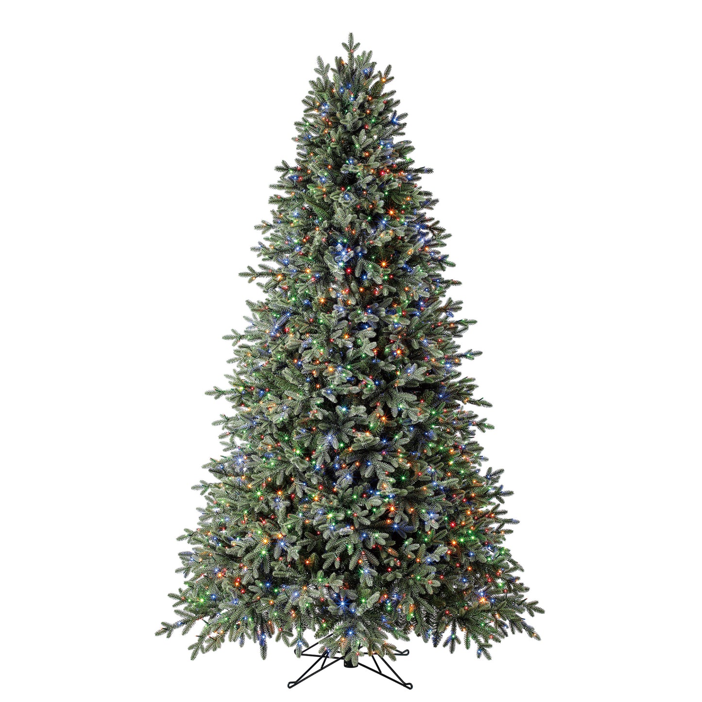 7.5 ft Pre-Lit Aspen EZ Connect Artificial Christmas Tree, 1,850 Color-Changing Radiant Micro LED Lights