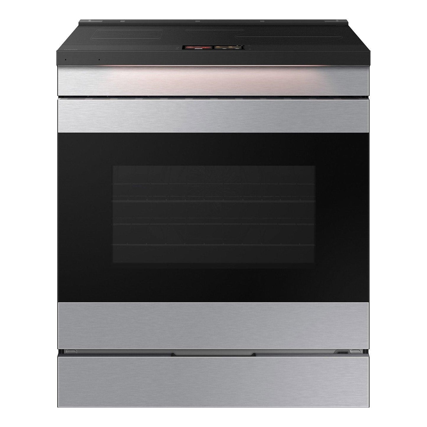 Samsung Bespoke 30" 6.3 cu. ft. 4 Burner Slide-In INDUCTION Range with 7" LCD AI Hub, Auto Open Door, and Smart Oven Camera