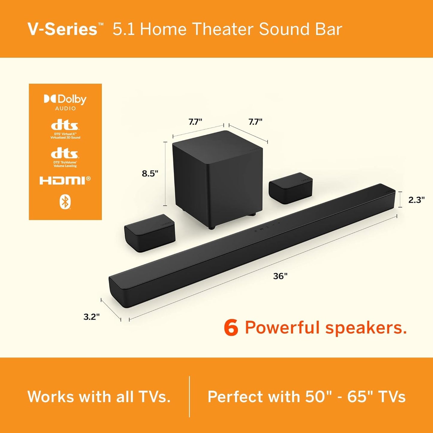 VIZIO V51-H6 36" SOUNDBAR