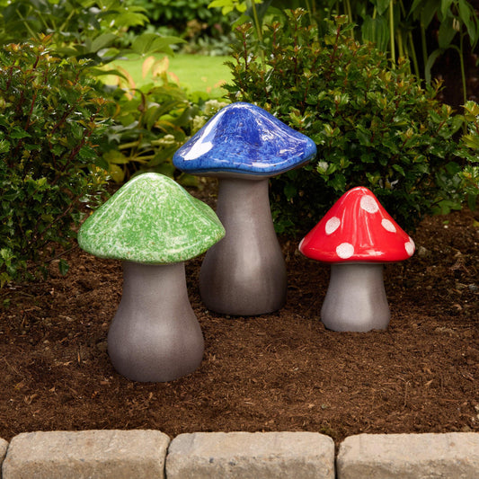 Mullally Ceramic Garden Mushrooms