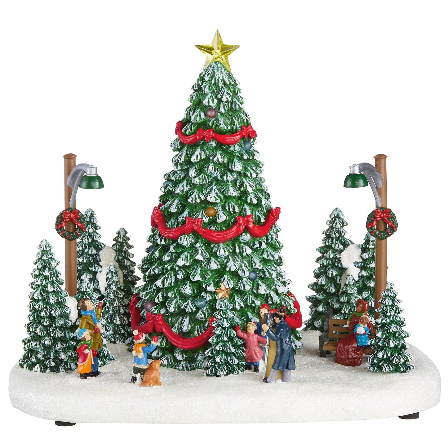 30-piece Christmas Village Set with Lights and Music
