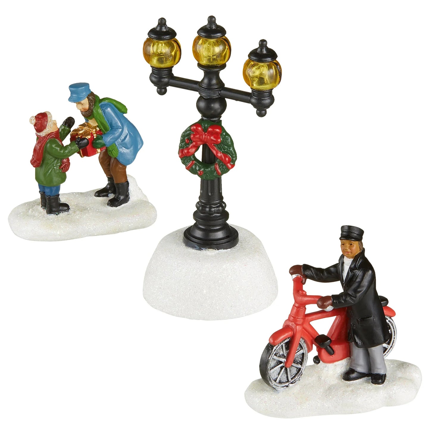 30-piece Christmas Village Set with Lights and Music