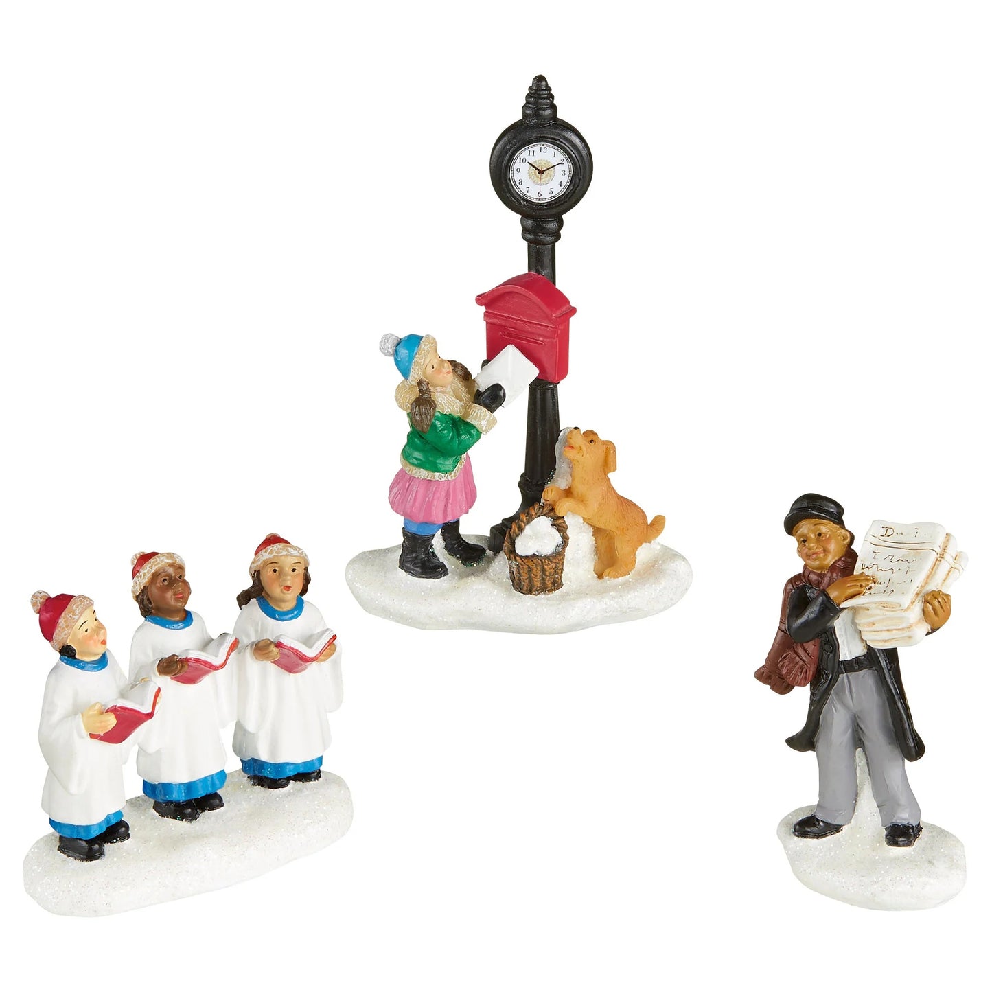 30-piece Christmas Village Set with Lights and Music