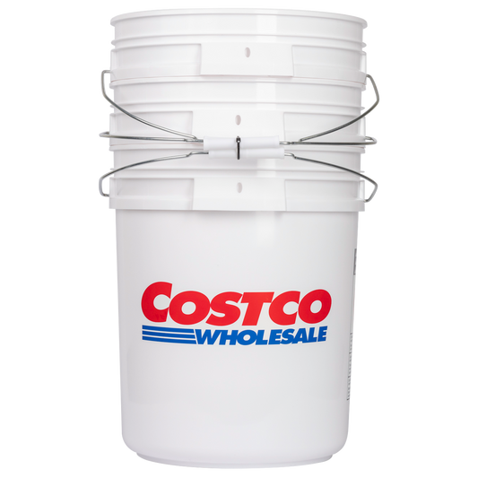 Costco Wholesale Bucket, 5 Gallon, White, 3 ct