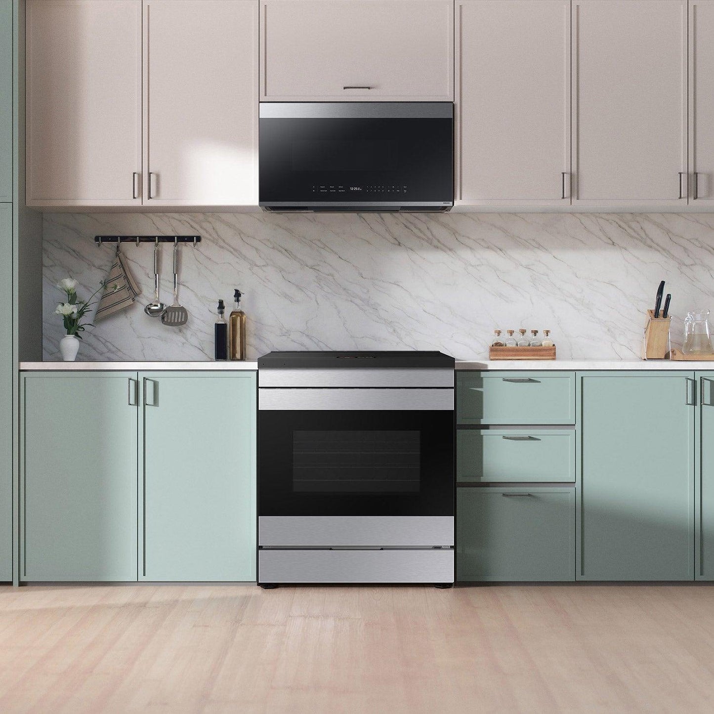 Samsung Bespoke Smart 2.1 cu. ft. Over-the-Range Microwave with Wi-Fi & LCD Display