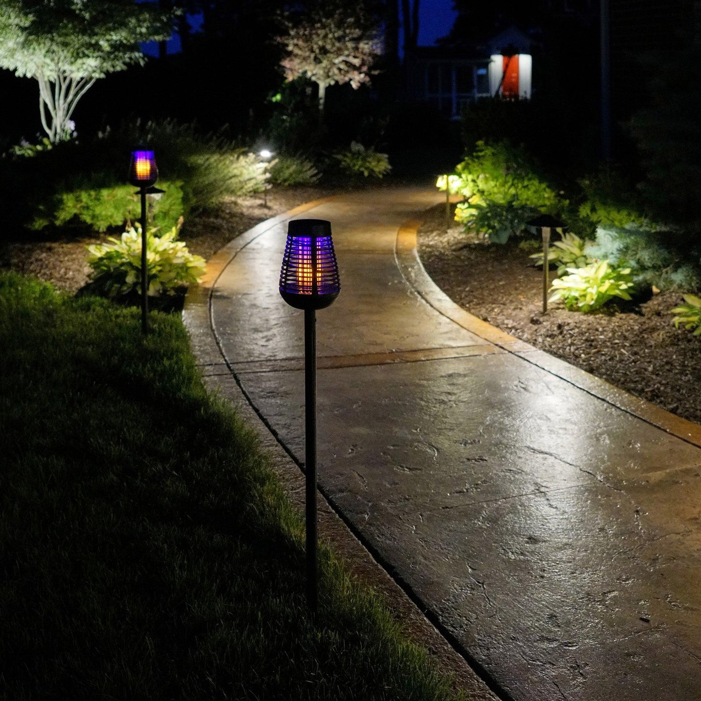 PIC Solar Insect Killer Torch (2-pack), Bug Zapper and Accent Light