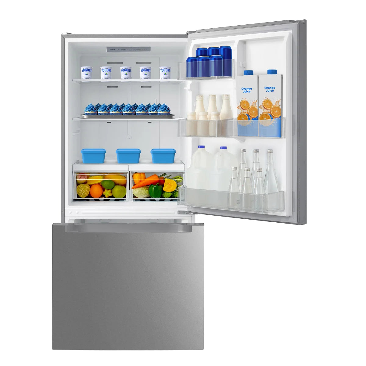 Midea 18.7 cu. ft. Bottom Mount Freezer Refrigerator