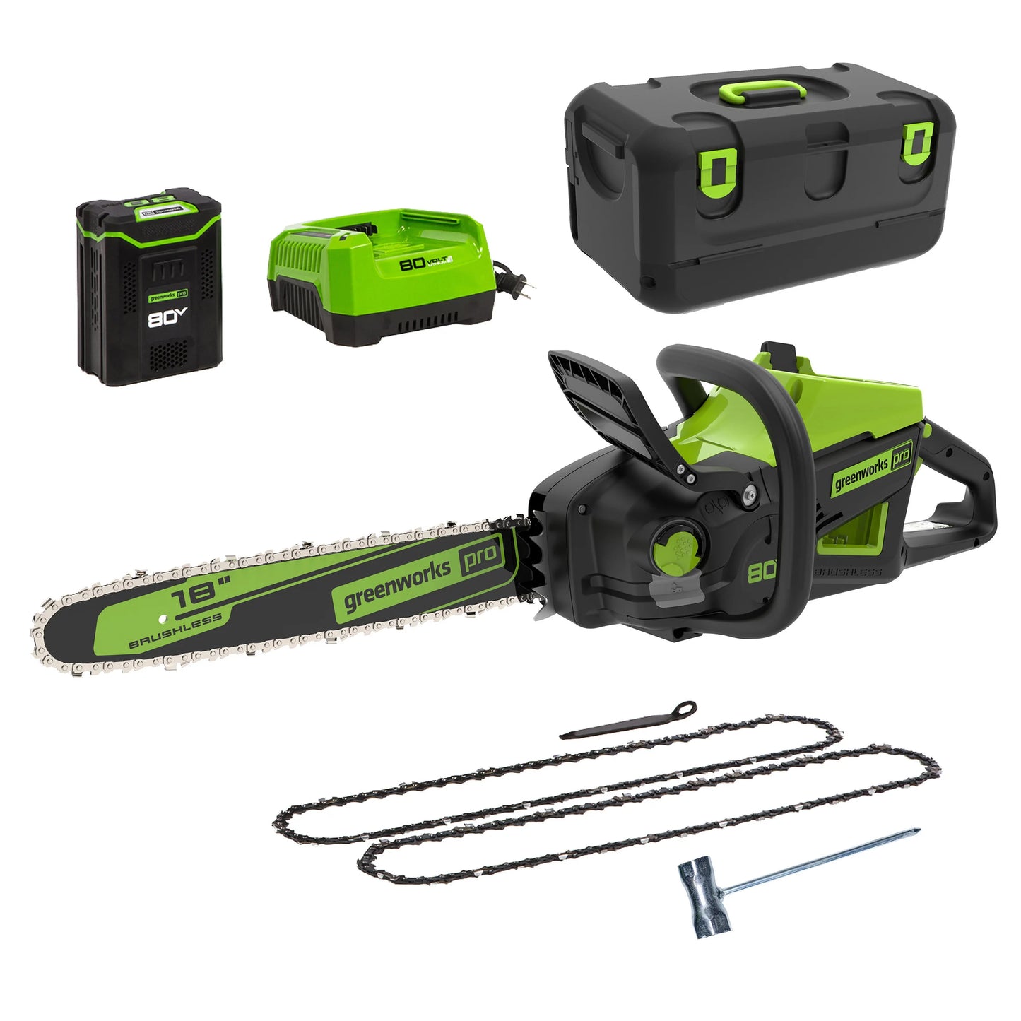 Greenworks 80V 18" 2.5Kw Chainsaw