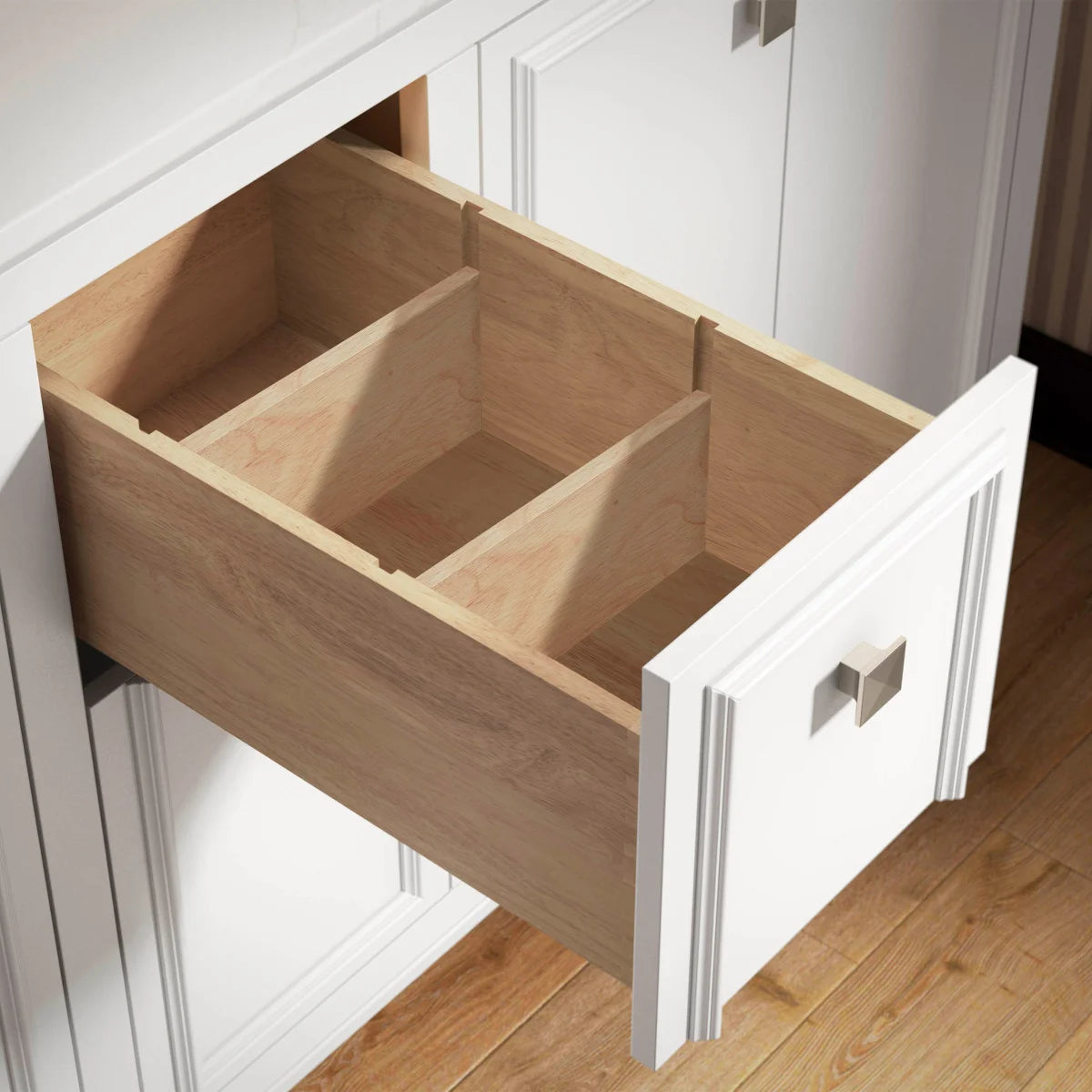 Kohler Clave 61 in. Vanity in White with Quartz Top