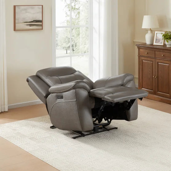 Mason Leather Power Recliner with Power Headrest
