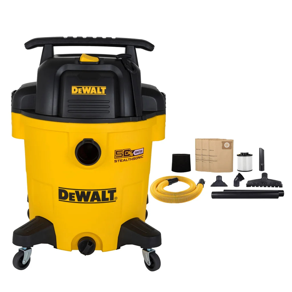 DeWalt 12-Gallon 5.5 HP Stealthsonic Quiet Wet Dry Vacuum