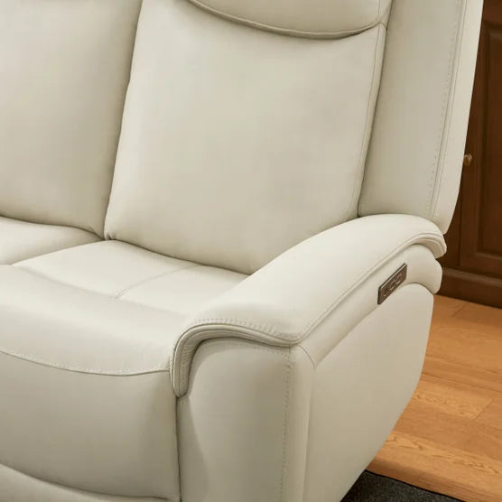 Sanders Leather Power Reclining Sofa with Power Headrests
