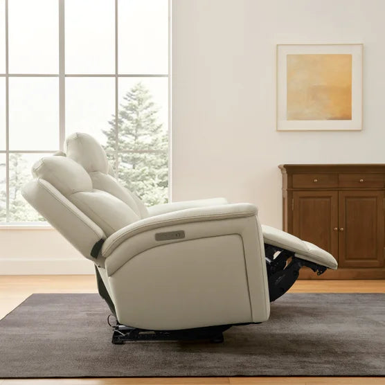 Sanders Leather Power Reclining Sofa with Power Headrests