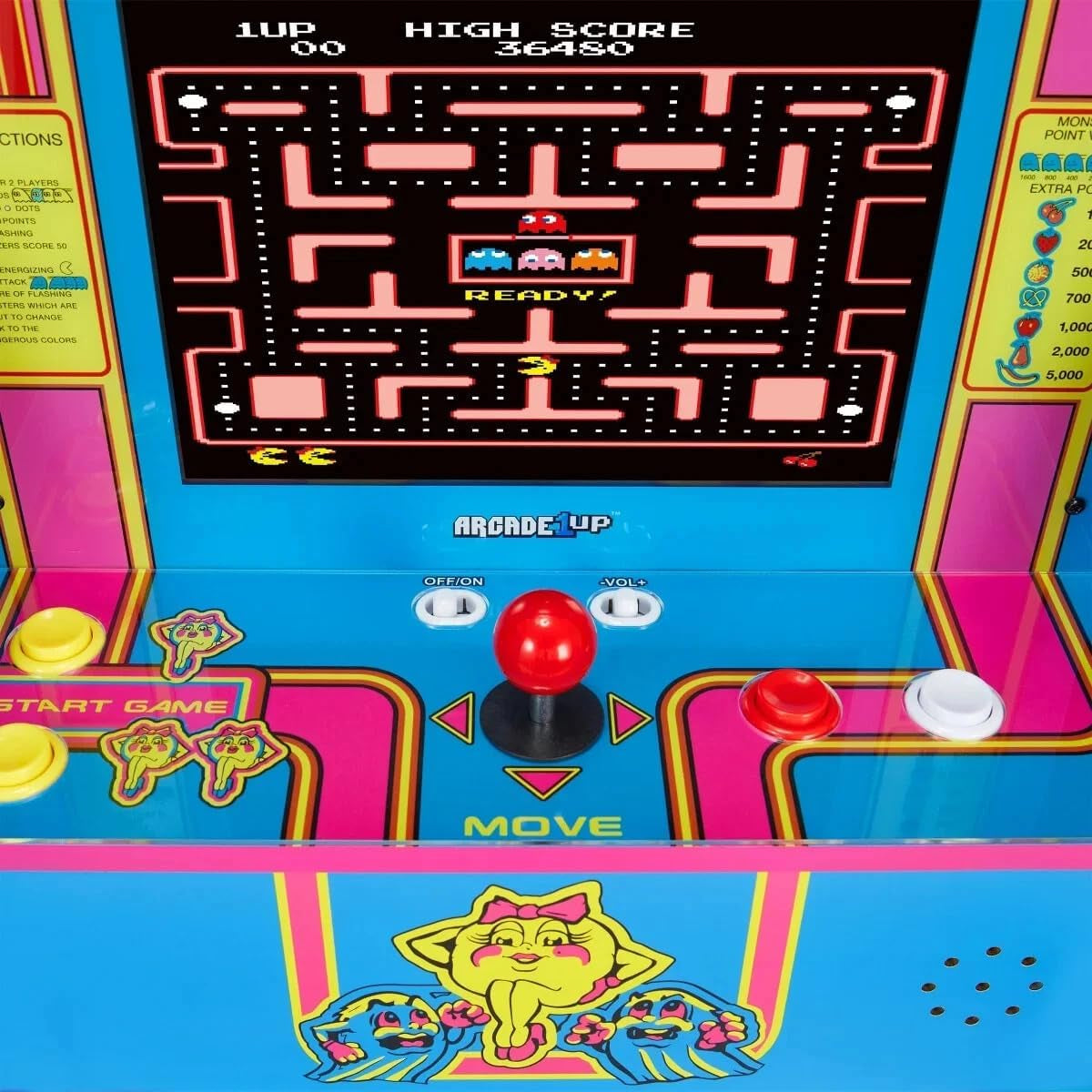 MS Pac-Man PARTYCADE 8 Games in 1 Blue