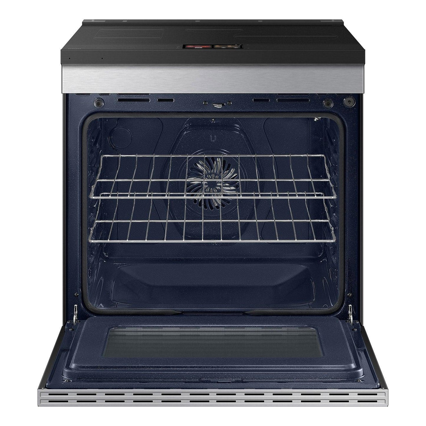 Samsung Bespoke 30" 6.3 cu. ft. 4 Burner Slide-In INDUCTION Range with 7" LCD AI Hub, Auto Open Door, and Smart Oven Camera